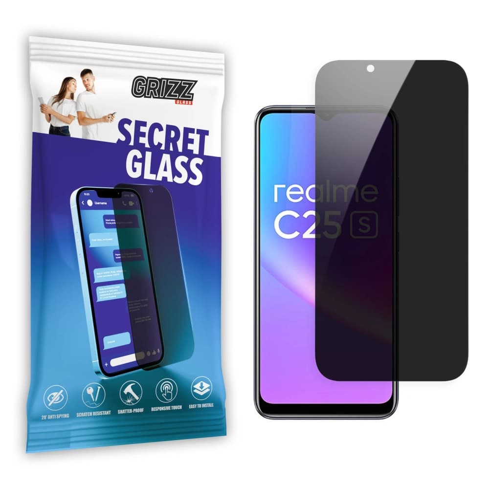 GrizzGlass Matte SecretGlass Realme C25s-hez
