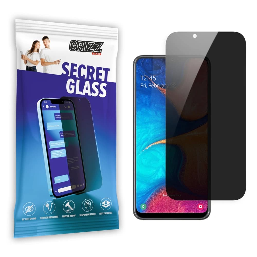 GrizzGlass Matte SecretGlass Samsung Galaxy A20