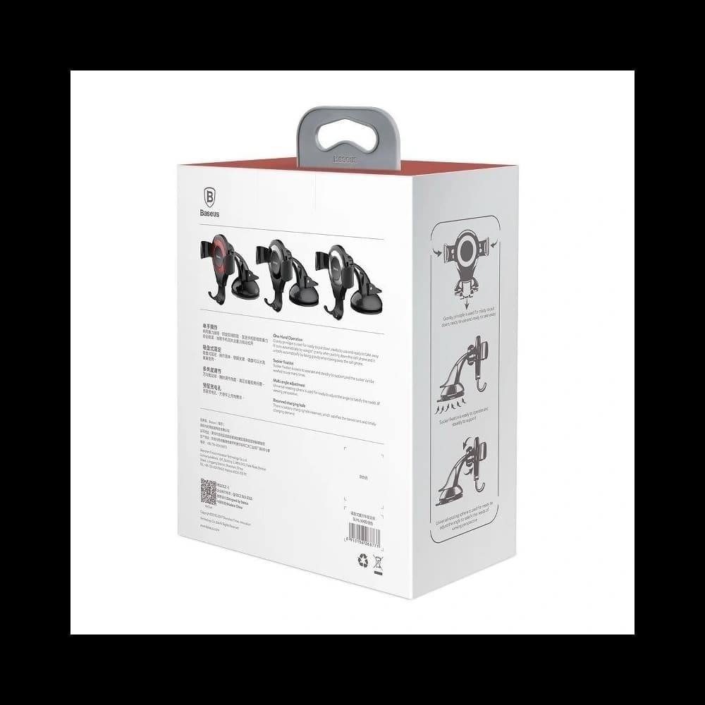 Automatischer Gravity-Halter Baseus Osculum für das Telefon (rot) - 11