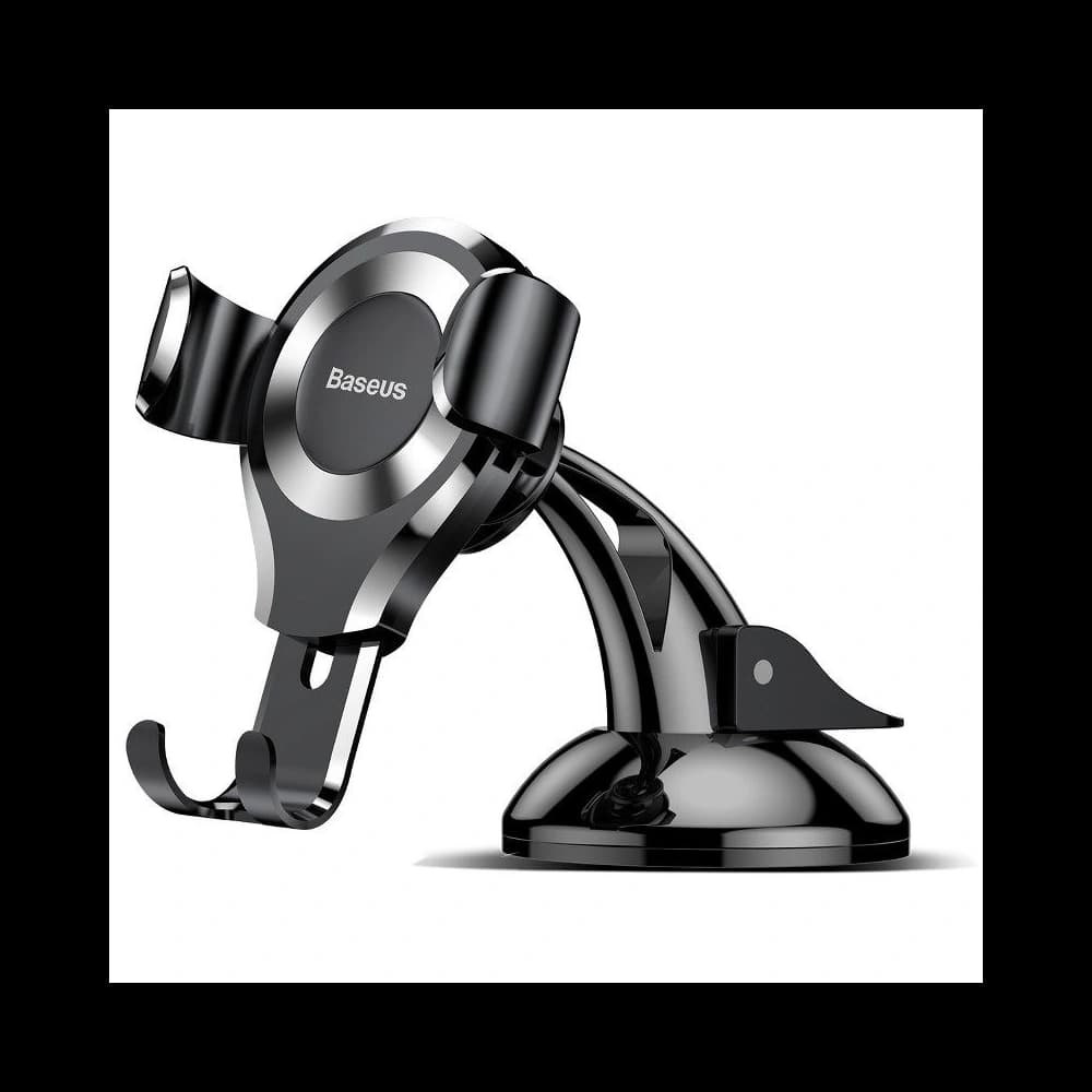 Suport auto gravitațional Baseus Osculum pentru telefon (argintiu)