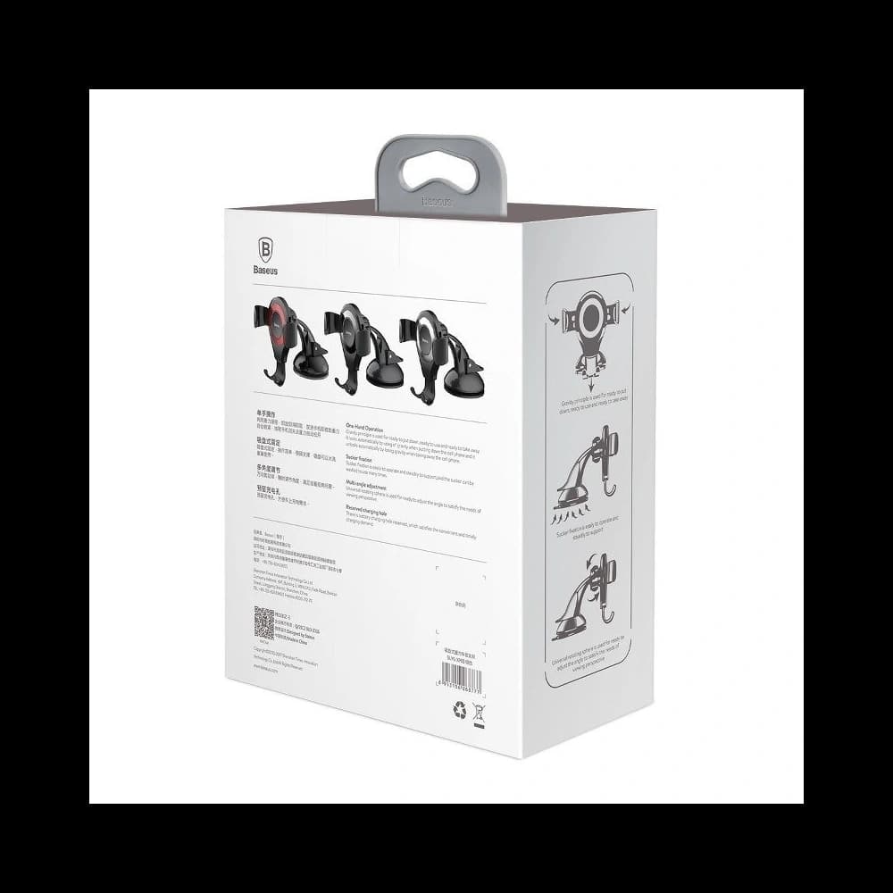 Suport auto gravitațional Baseus Osculum pentru telefon (argintiu) - 11