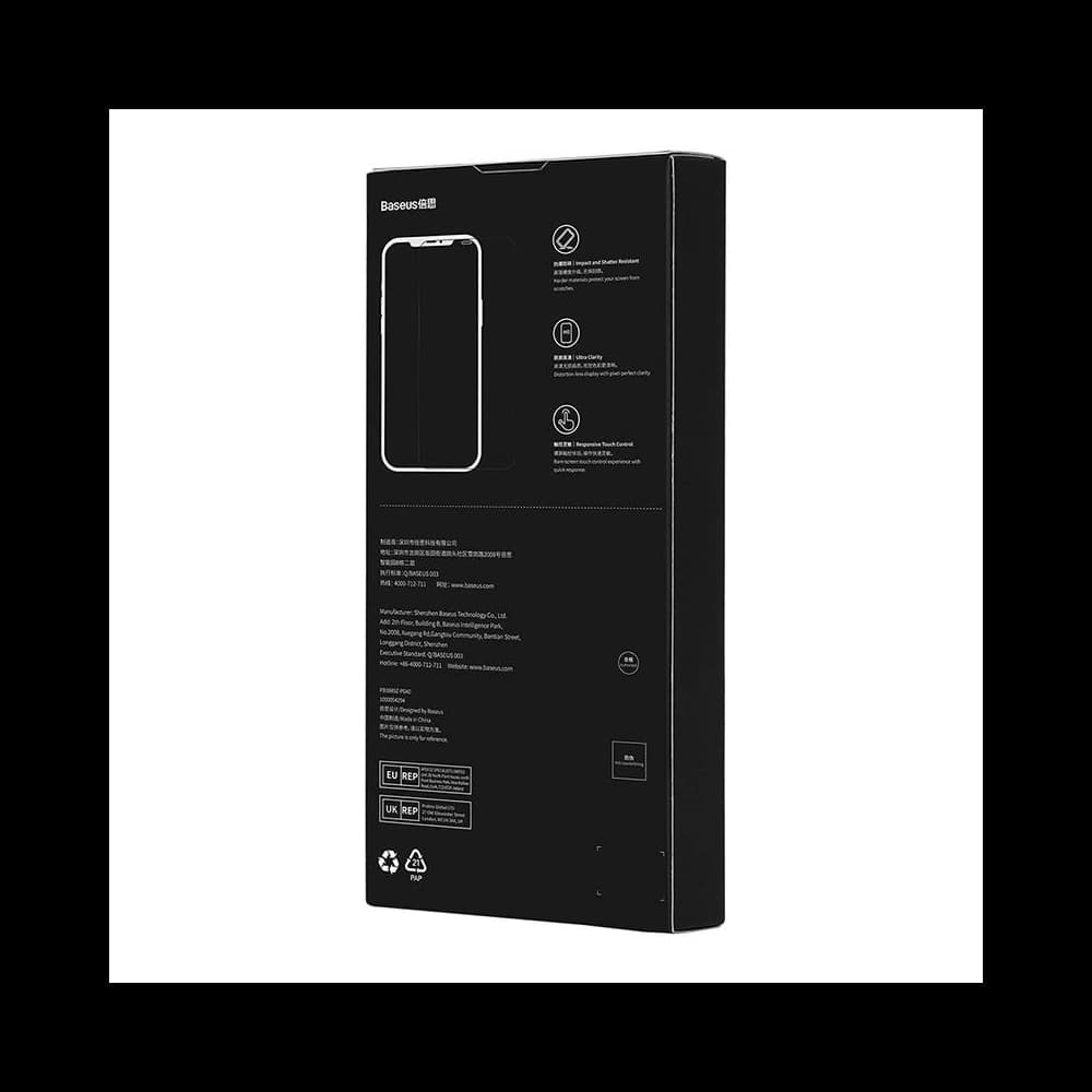 Edzett üveg Baseus Crystal Eye-Protection 0.3mm Apple iPhone X/XS - 9