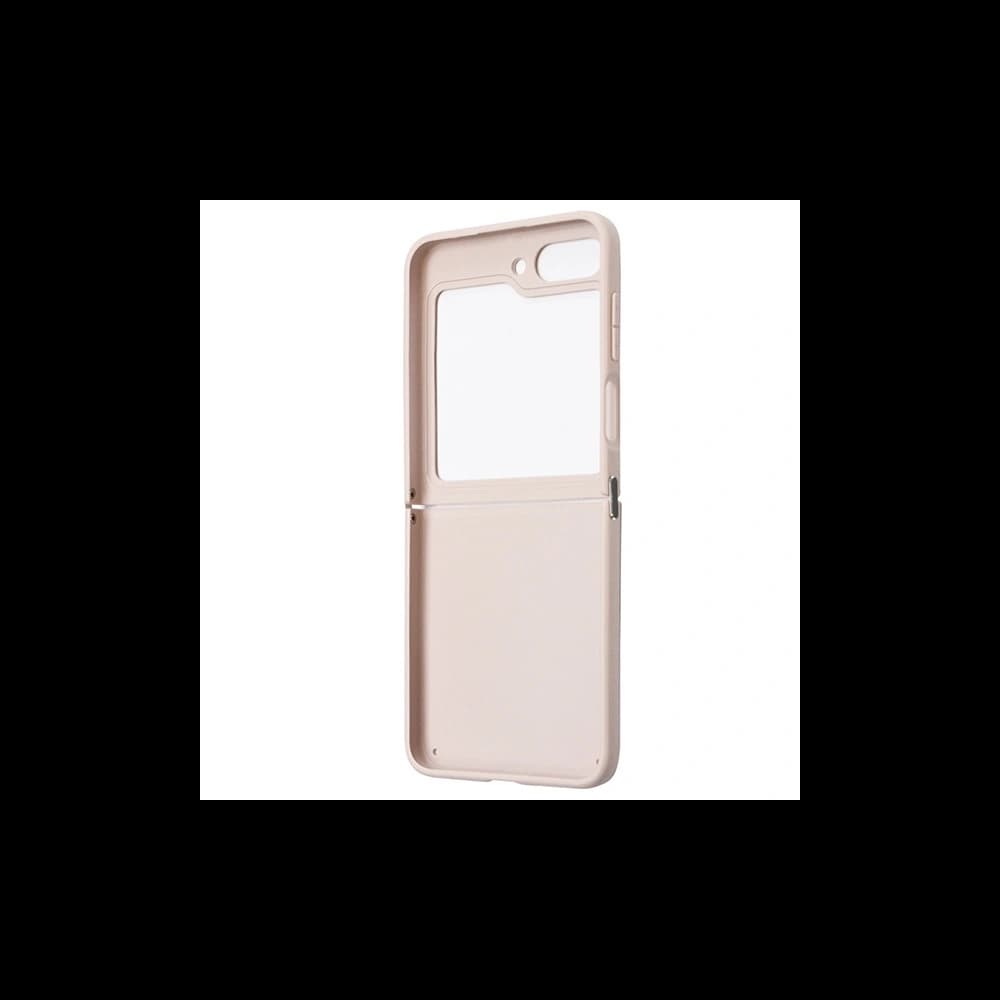 Etui Guess GUHCZF5P4TDPP Samsung Galaxy Z Flip 5 kemény tok Bőr 4G Háromszög Strassz rózsaszín/pink - 7