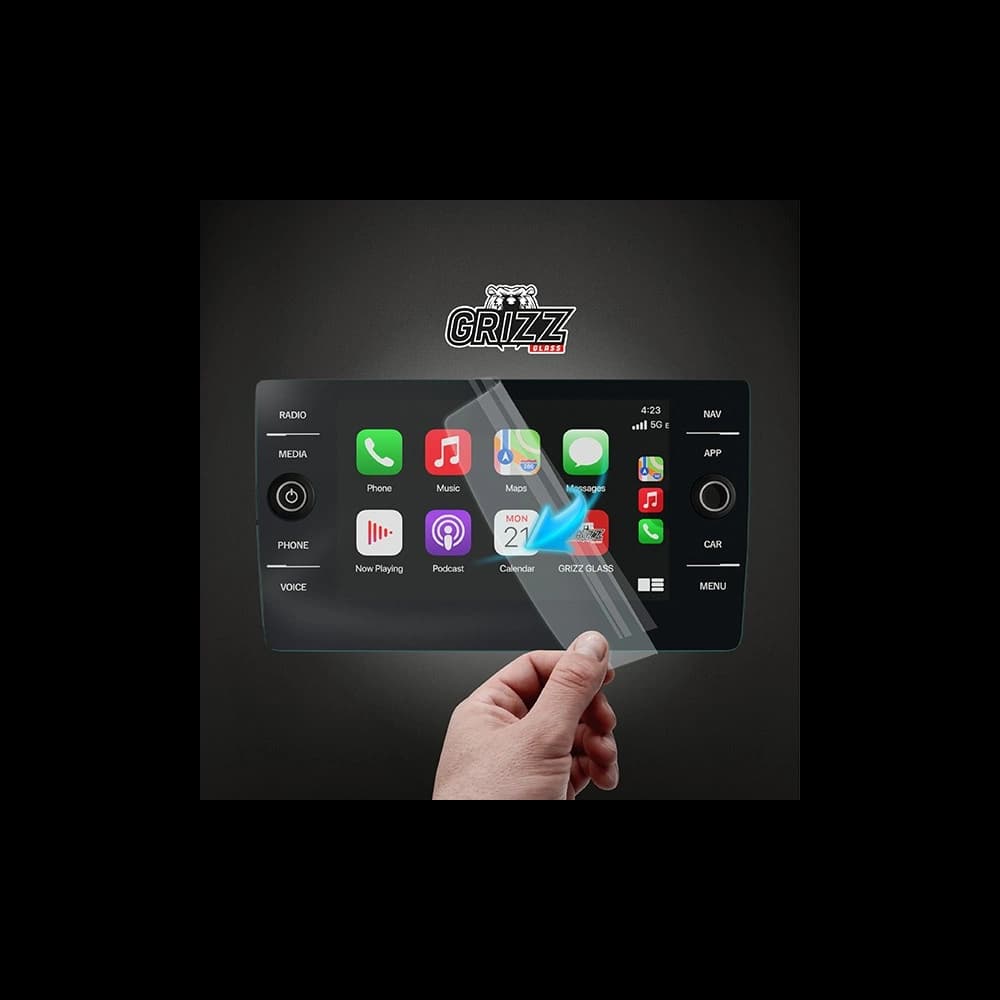 Matte GrizzGlass CarDisplay Protection Volkswagen Taigo Discover Media 2020-2025 - 7