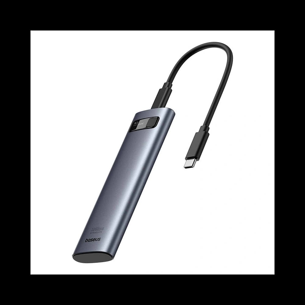 Baseus Carcasă pentru unități BS-OH155 FlyJoy M.2 NVMe / SATA (gri) - 4