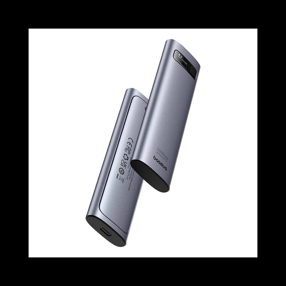 Baseus Carcasă pentru unități BS-OH155 FlyJoy M.2 NVMe / SATA (gri) - 5