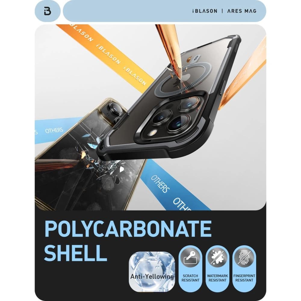 Supcase Apple Husă IBLSN Ares Mag MagSafe iPhone 15 Pro Max Negru - 6