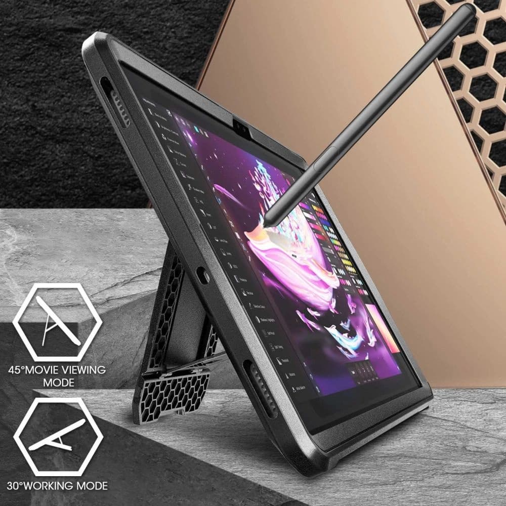 Etui Supcase Unicorn Beetle Pro Samsung Galaxy Tab S9+ Plus / S10+ Plus 12.4 Fekete - 3