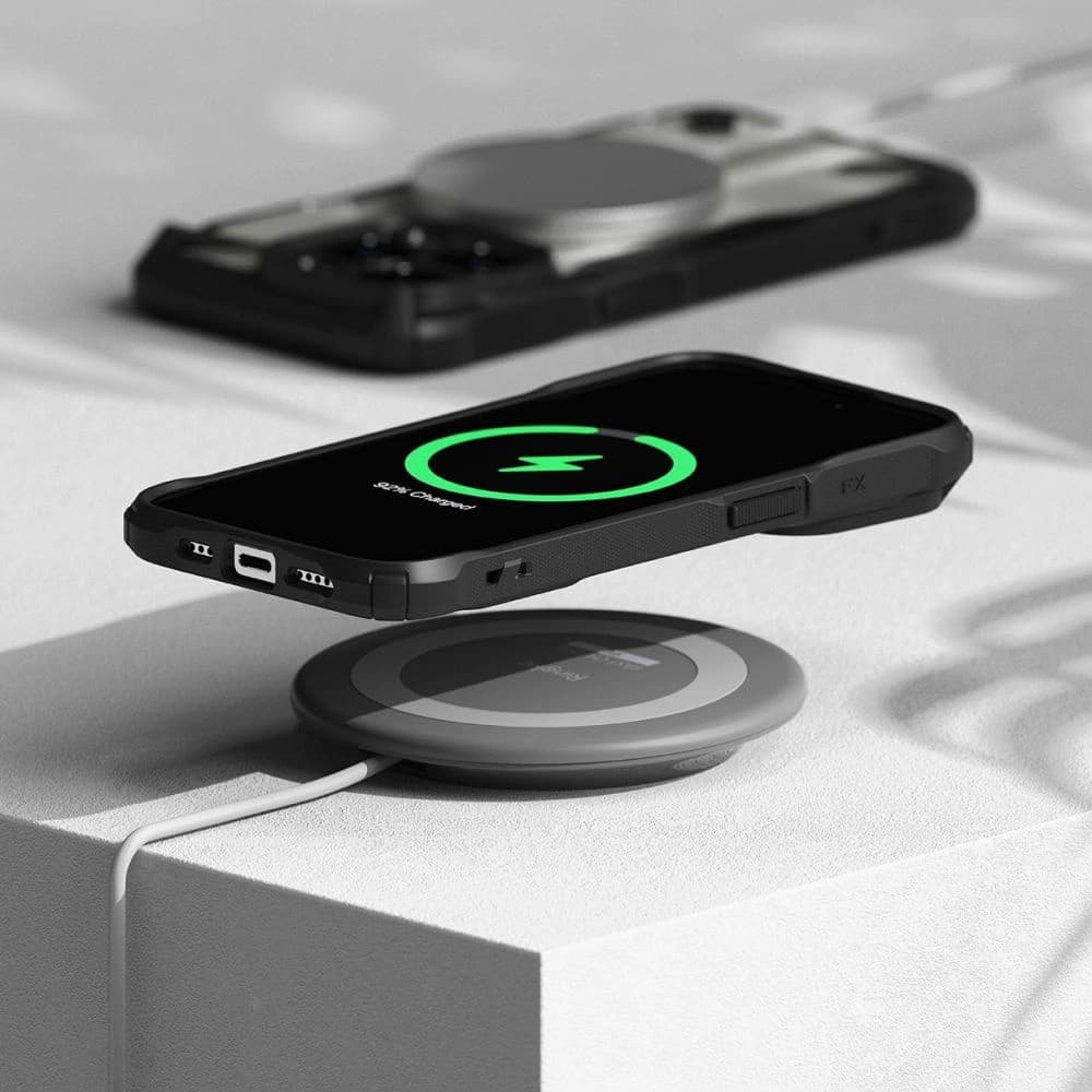 Case Ringke Fusion-X Magnetic MagSafe Apple iPhone 15 Pro Max Matt Schwarz - 7
