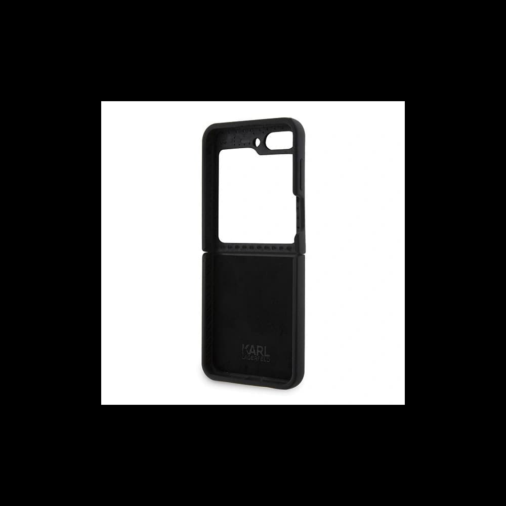 Case Karl Lagerfeld KLHCZF5SNIKBCK Samsung Galaxy Z Flip5 Hardcase Silikon Ikonik schwarz/black - 7