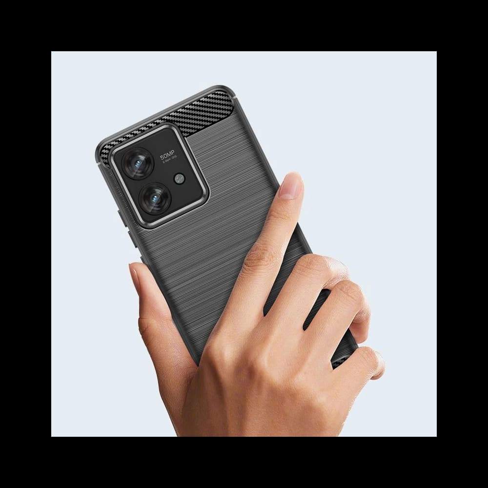 Etui Tech-Protect TPUCarbon Motorola Edge 40 Neo Black - 3