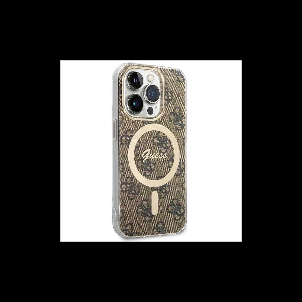 Case Guess GUHMP15LH4STW Apple iPhone 15 Pro Hardcase IML 4G MagSafe braun/brown - 3