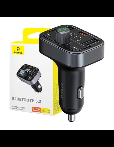 Baseus Transmițător FM S-09 Pro Bluetooth 5.3 (negru)