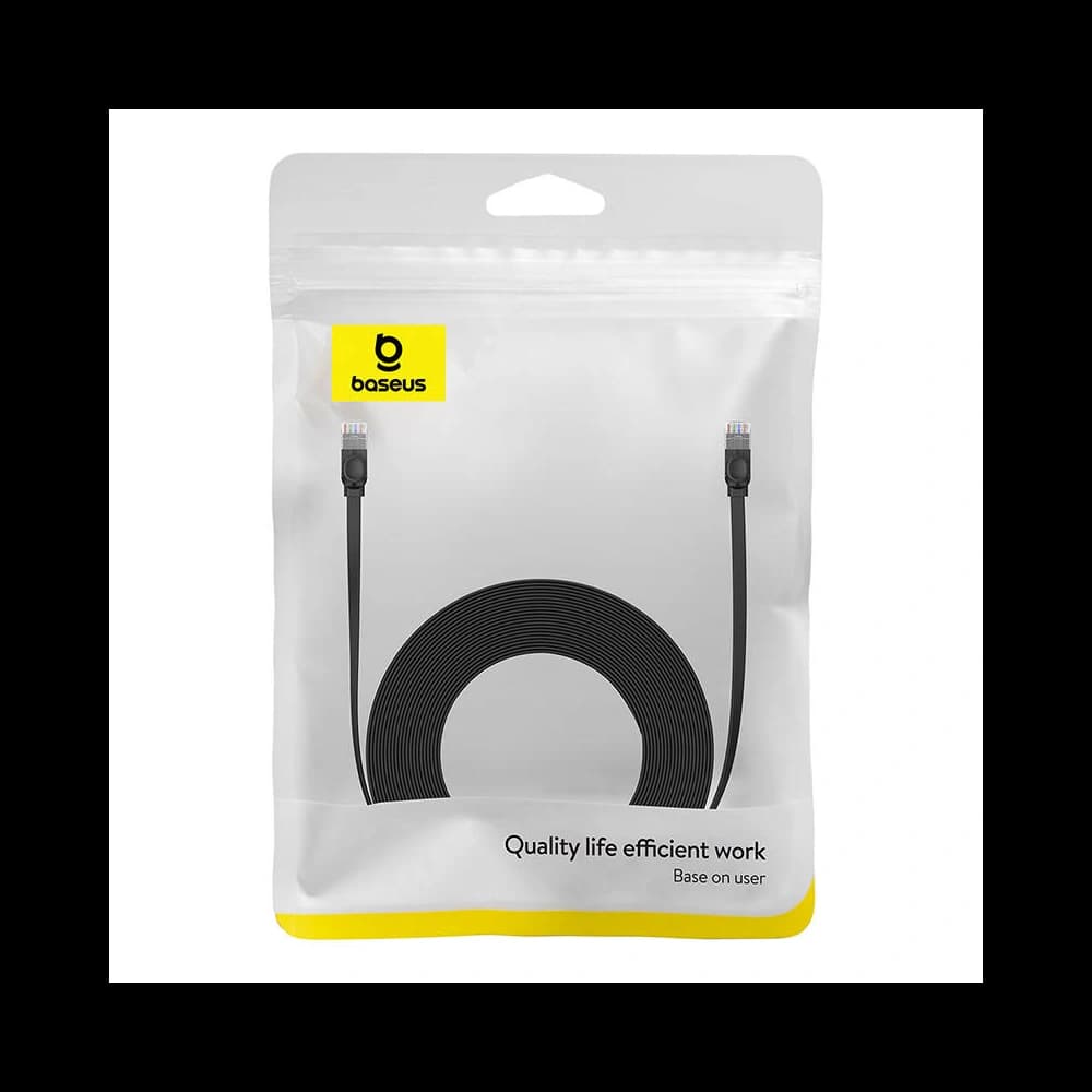 Kabel síťový Baseus Ethernet RJ45, Cat.6, 12 metrů (černý) - 8