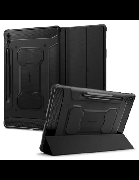Etui Spigen Rugged Armor Pro Samsung Galaxy Tab S9 FE+ Plus Fekete