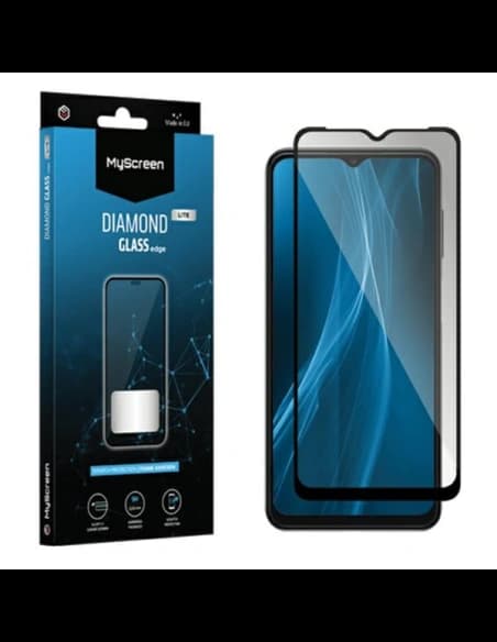 Edzett üveg MyScreen Diamond Glass Edge Lite Full Glue Honor X6a fekete