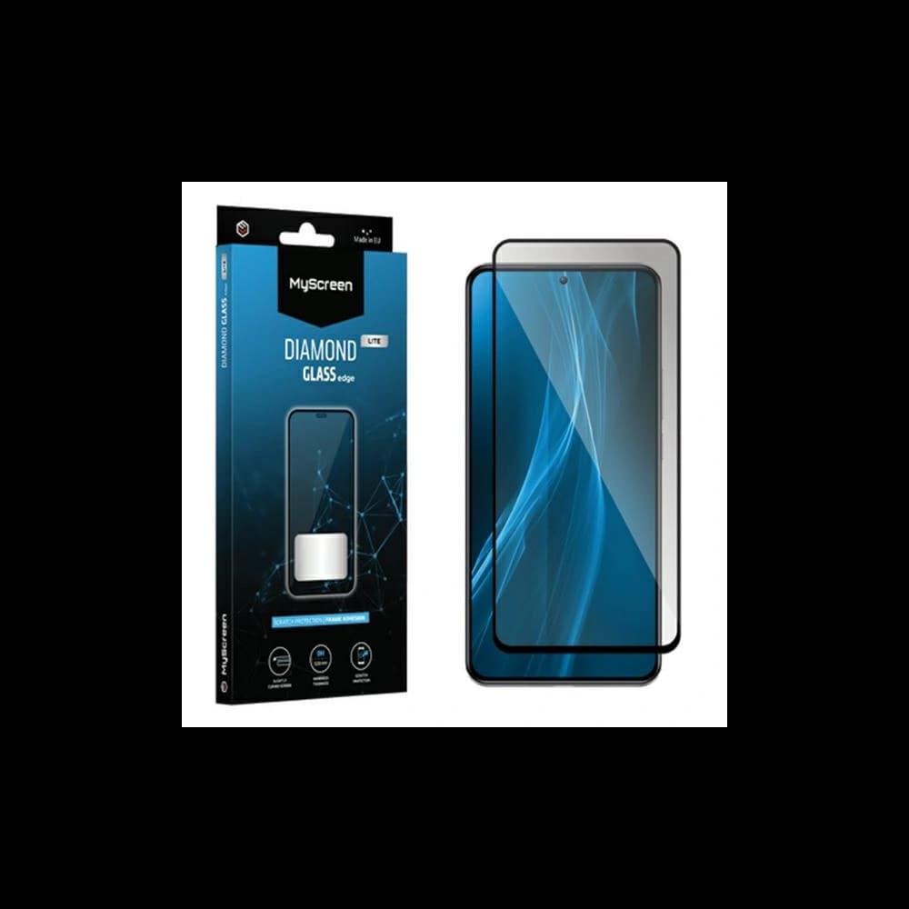 Edzett üveg MyScreen Diamond Glass Edge Lite Full Glue Xiaomi Redmi 12 5G / 4G / 12R fekete/black