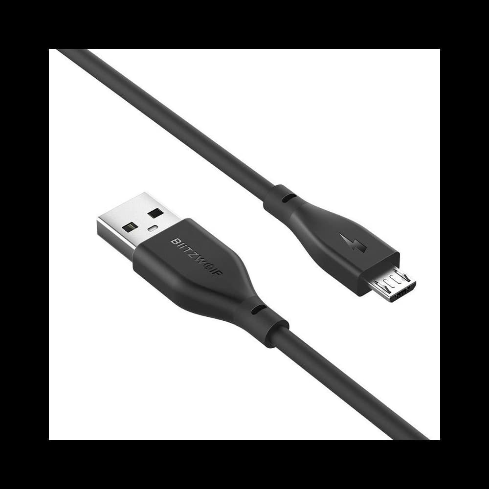 Kábel Micro USB AmpCore II BlitzWolf BW-MC10 0,3m fekete - 4