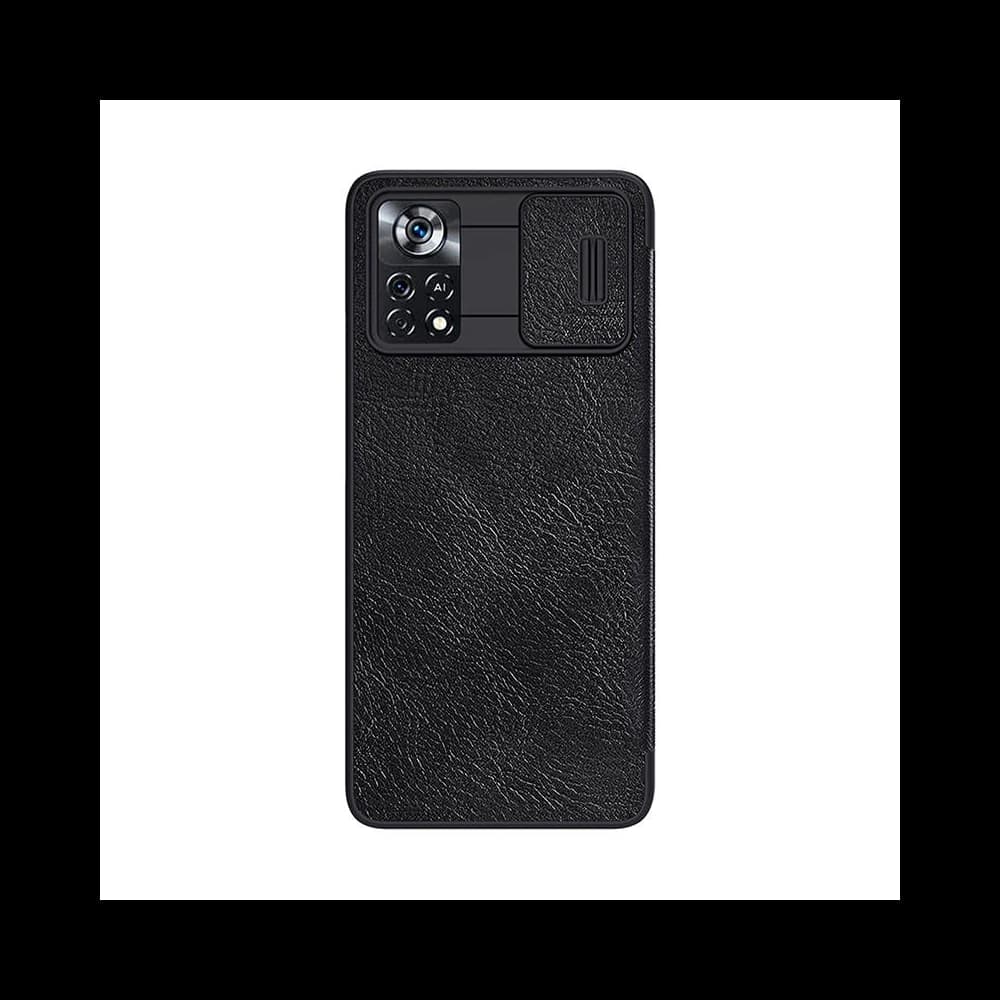Case Nillkin Qin Leather Pro Xiaomi Poco X4 Pro 5G (schwarz)