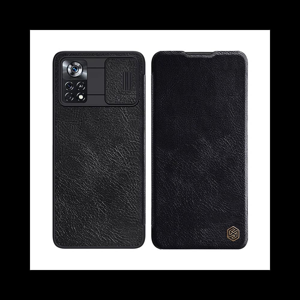 Case Nillkin Qin Leather Pro Xiaomi Poco X4 Pro 5G (schwarz) - 3