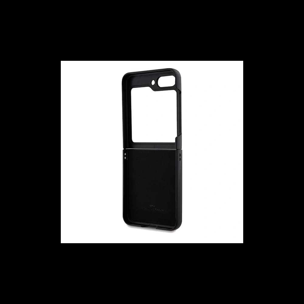 BMW Samsung Carcasă BMHCZF5SLLBK Galaxy Z Flip5 piele Hot Stamp negru/negru - 7