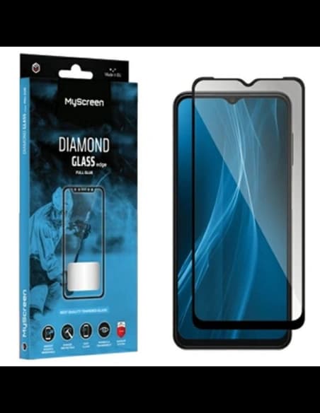 Edzett üveg MyScreen Diamond Glass Edge Full Glue Honor X6a fekete/black