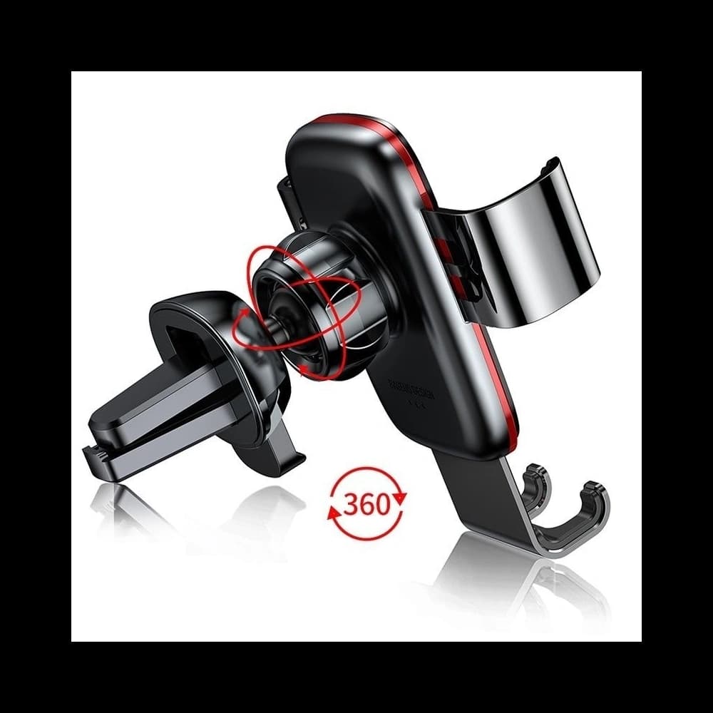 Uchwyt grawitacyjny Baseus pe grilă pentru mașină (negru) - 2