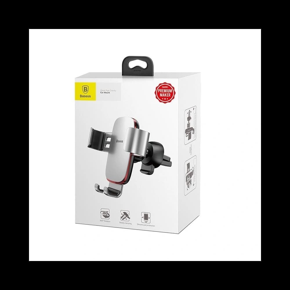 Uchwyt grawitacyjny Baseus pentru grila mașinii (argintiu) - 7