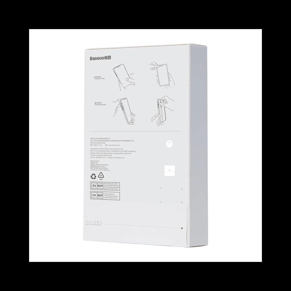 Baseus Magnetic Crystal Clear Apple iPhone 11 Pro (transparent) + tempered glass + cleaning kit - 8