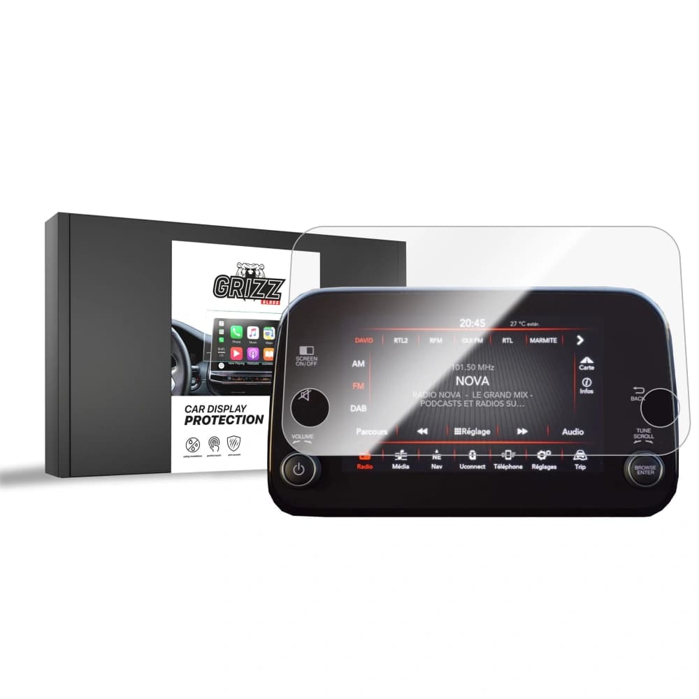 Ceramic GrizzGlass CarDisplay Protection Fiat Tipo 7" 2020-2025