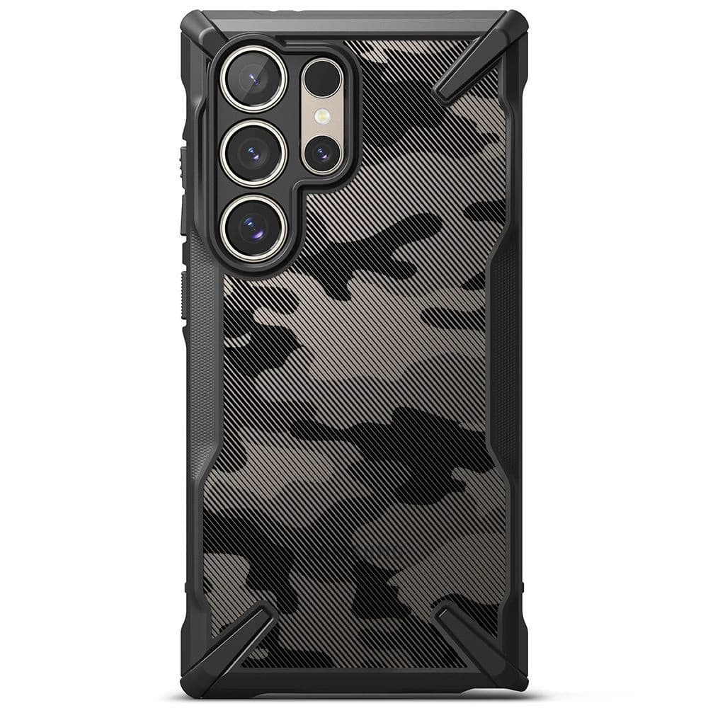 Etui Ringke Fusion-X Samsung Galaxy S24 Ultra Camo Black - 3