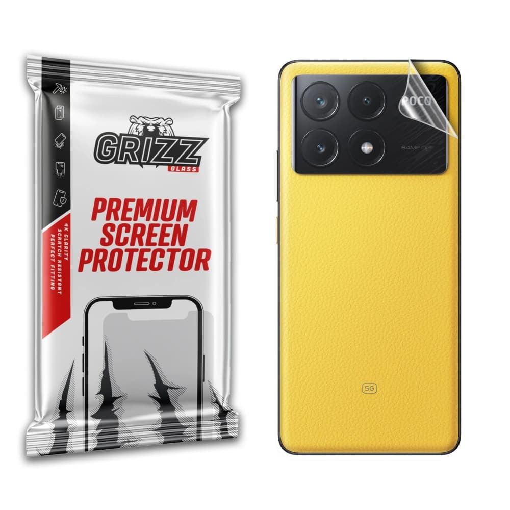 Folie GrizzGlass SatinSkin spate pentru Xiaomi Poco X6 Pro