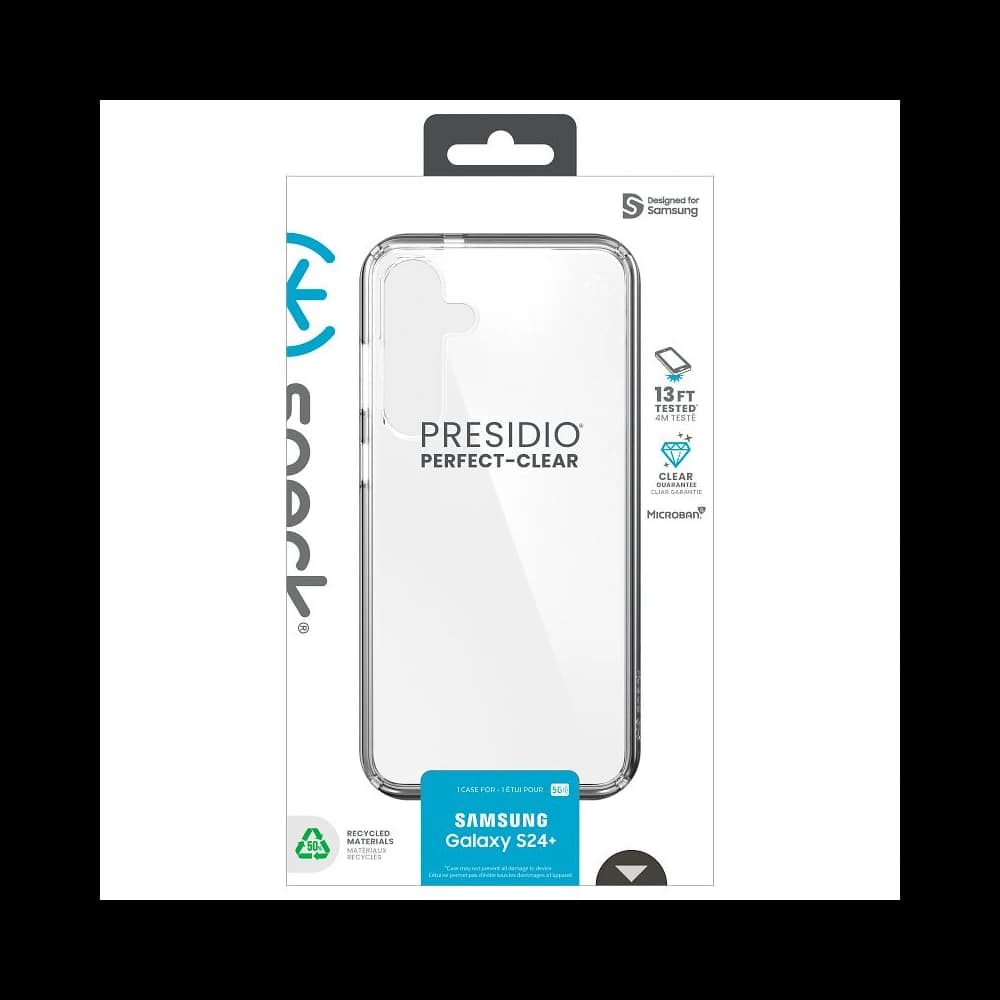 Etui Speck Presidio Perfect-Clear Samsung Galaxy S24+ Plus čiré/čiré - 14