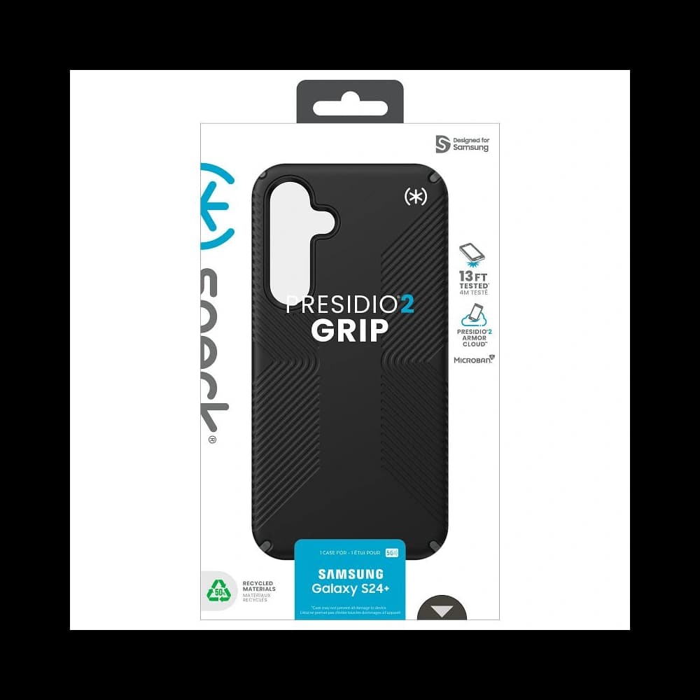 Etui Speck Presidio2 Grip Samsung Galaxy S24+ Plus negru/gri ardezie/alb - 14