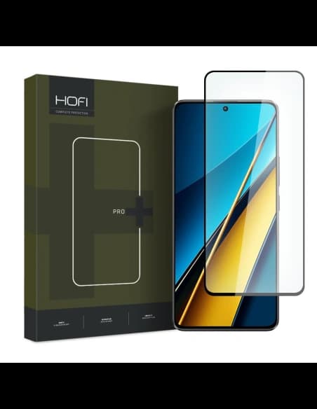 Gehärtetes Glas Hofi Glass Pro+ Xiaomi Poco X6 5G Schwarz