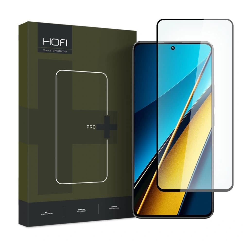 Edzett üveg Hofi Glass Pro+ Xiaomi Poco X6 5G Fekete
