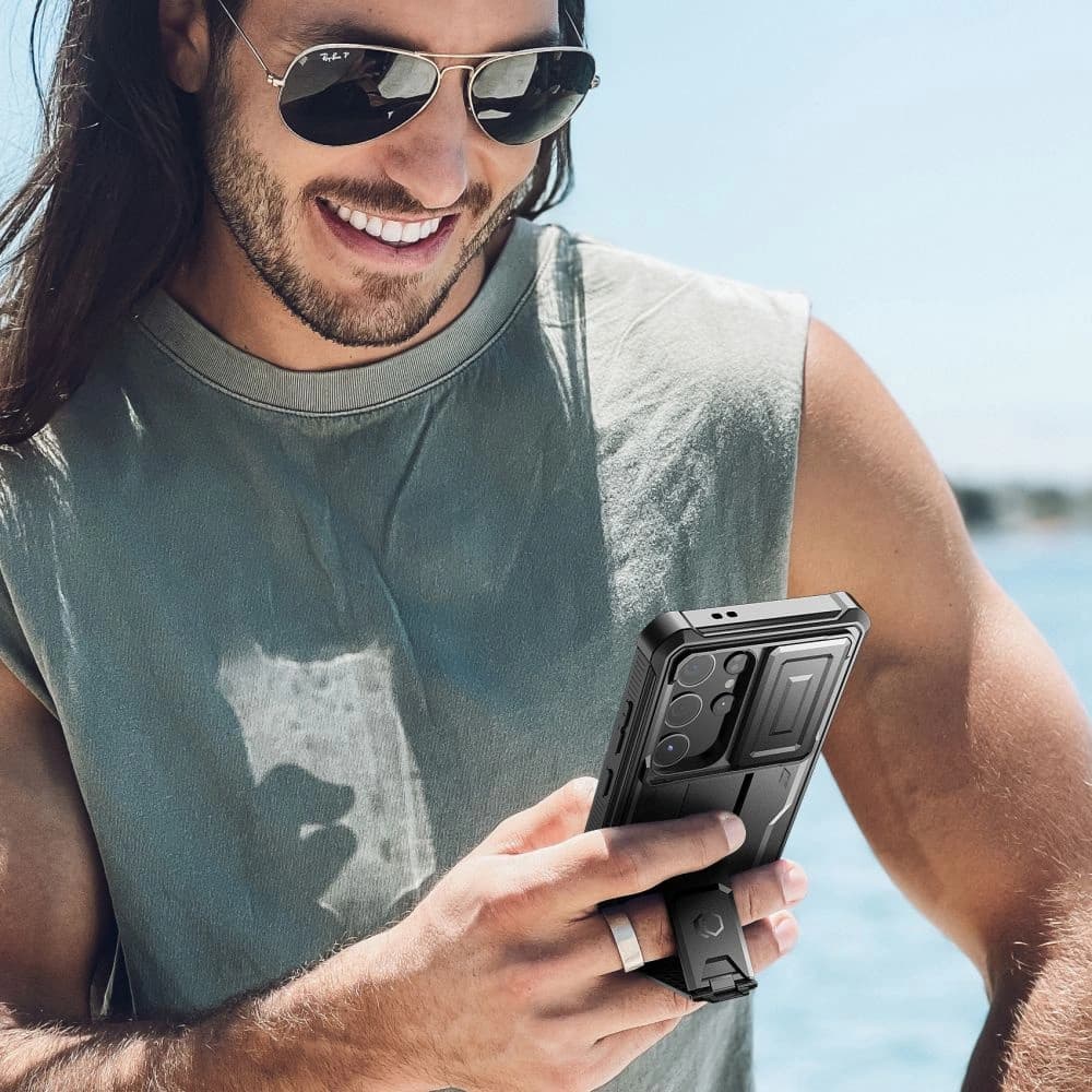 Etui Tech-Protect Kevlar Cam+ Samsung Galaxy S24 Ultra Negru - 6