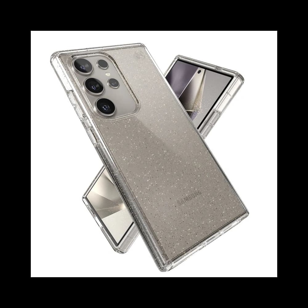 Etui Speck Presidio Lux Glitter Samsung Galaxy S24 Ultra čiré/zlaté třpytky - 12