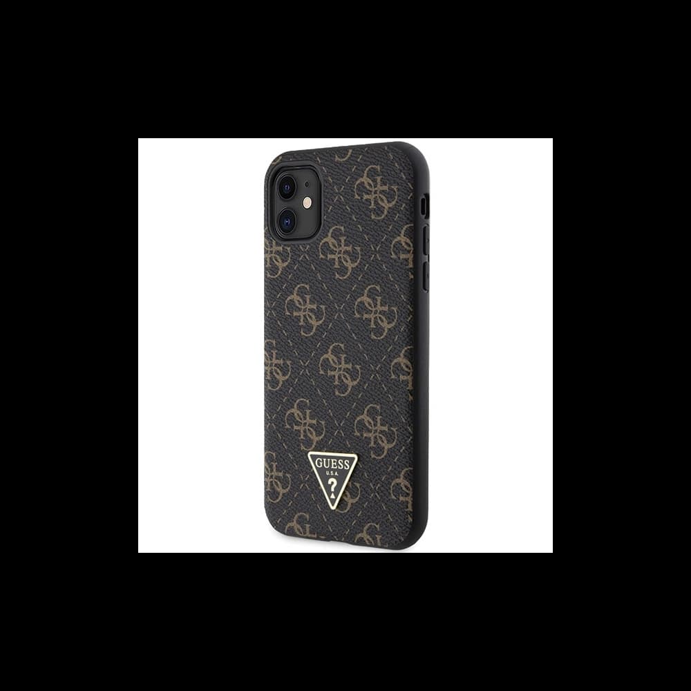 Guess GUHCN61PG4GPK Apple iPhone XR / 11 hardcase 4G Triangle Metal Logo black - 2