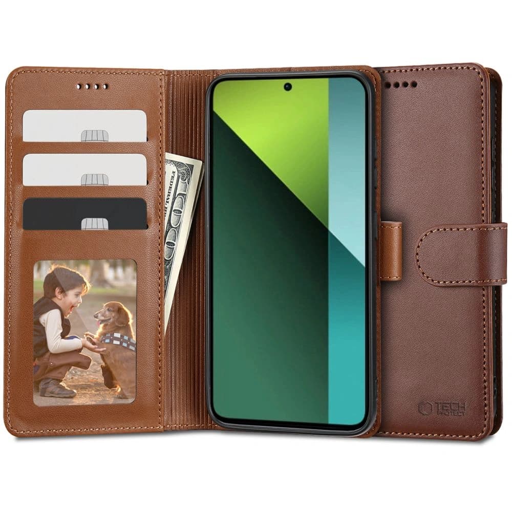 Etui Tech-Protect Wallet Xiaomi Redmi Note 13 Pro 5G / Poco X6 5G Maro