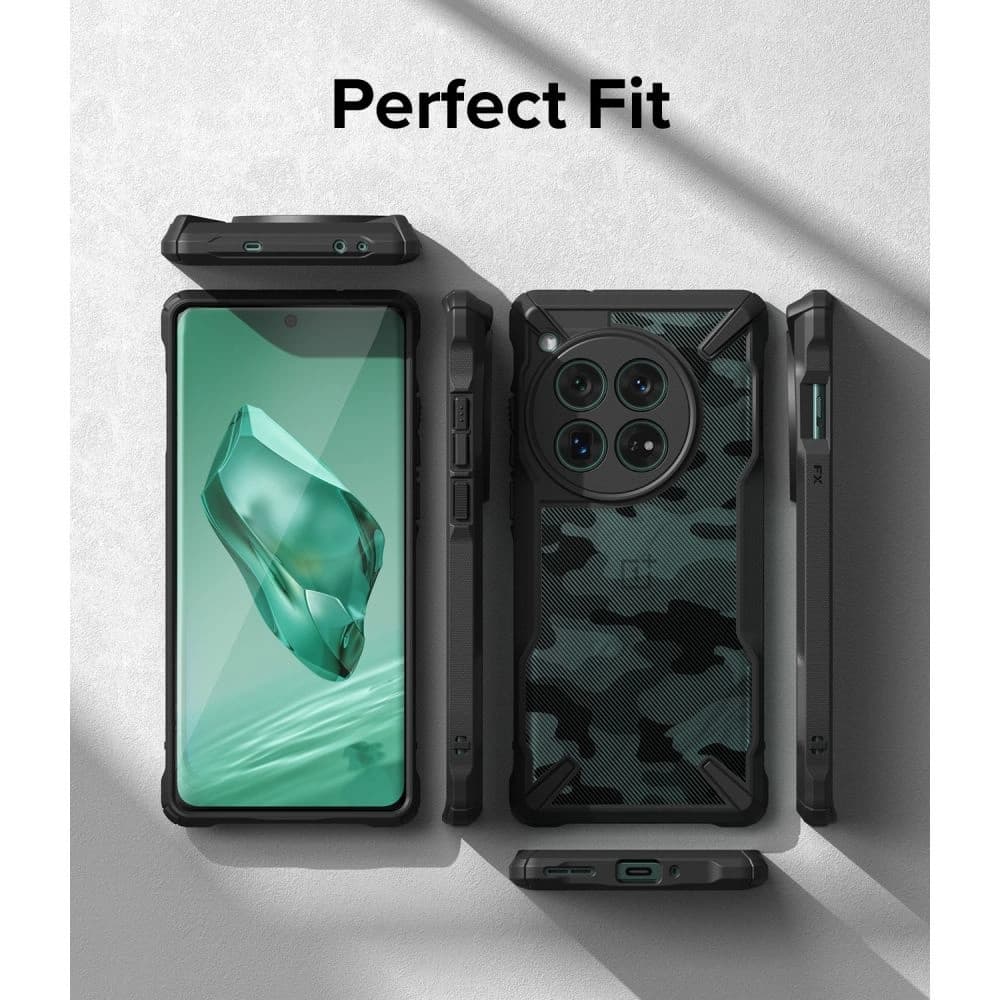 Etui Ringke Fusion-X OnePlus 12 Camo Black - 9