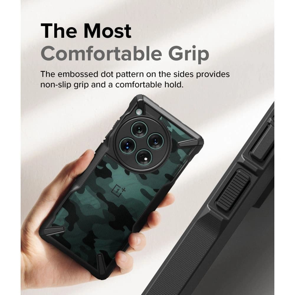 Etui Ringke Fusion-X OnePlus 12 Camo Black - 11