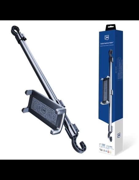 Uchyt na opěrku hlavy 3MK Double Headrest Holder 4,7" - 12,9"
