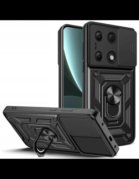 Etui Tech-Protect CamShield Pro Xiaomi Redmi Note 13 Pro 4G / Poco M6 Pro 4G Negru