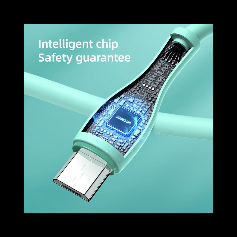 Kábel Joyroom S-2030M8 USB-A / microUSB 3A 2m zöld - 3