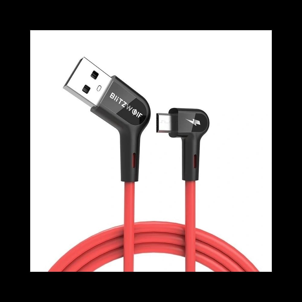 Right Angle USB-A to Micro USB Cable BlitzWolf BW-AC2 2,4A 1,8m