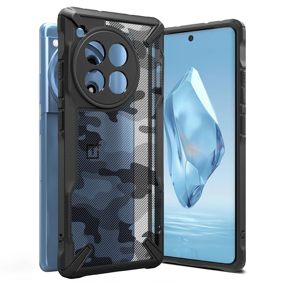 Etui Ringke Fusion-X OnePlus 12R Camo Black