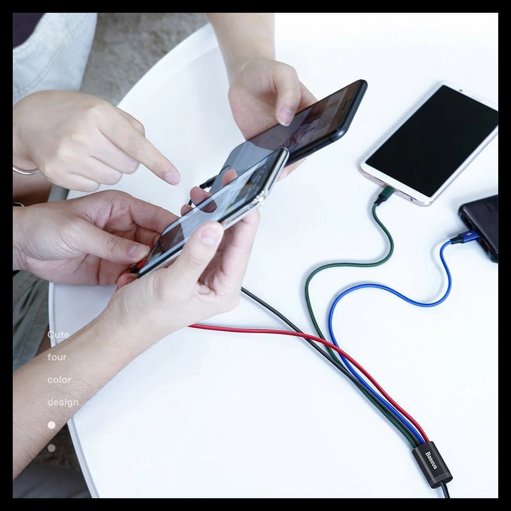 Powerbanka Baseus Bipow 30000mAh 15W + kabel 4w1 USB-A / microUSB, 2xUSB-C, Lightning 1.2m - 22