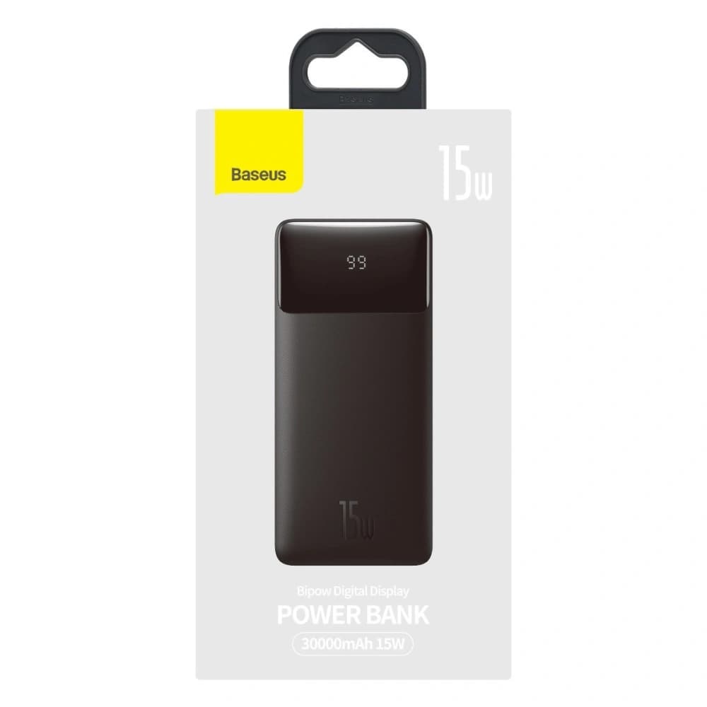 Powerbanka Baseus Bipow 30000mAh 15W + kabel 4w1 USB-A / microUSB, 2xUSB-C, Lightning 1.2m - 26