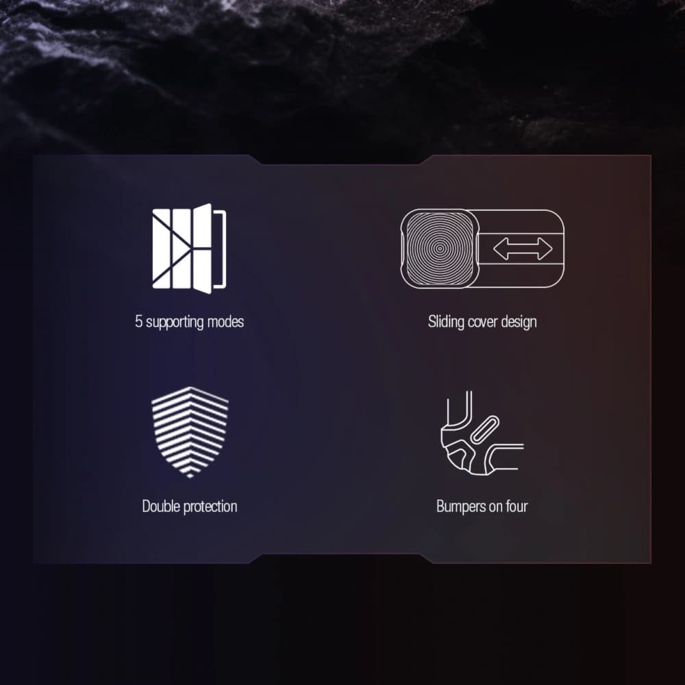 Case Nillkin Bumper Leather Case Pro Samsung Galaxy Tab S9 FE+ Plus schwarz - 6